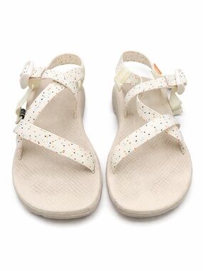 Chaco ZX/2 Cream Speckled Strap Sandals Gorpcore Hiking Comfort Sz 9